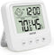 MITIR Digital Hygrometer Indoor Thermometer for Home, Humidity Meter, Room Thermometer Indoor Humidity Sensor with Clock, Humidity Gauge with Temperature and Humidity Monitor, Hygrometer Thermometer