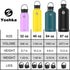 32 OZ Insulated Water Bottle with Straw & 3 Lids, Yoehka Vacuum Stainless Steel Thermos Mug, Double Wall Sweat-proof Sports Water Bottle to Keep Water Hot/Cold, with Cleaning Brush (Rainbow White)