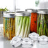 Artcome 5-Pack Glass Fermentation Weights with Easy Grip Handle and Unique Texture Design for Large Wide Mouth Mason Jars
