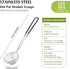 Hot Pot Strainer Scoops, Stainless Steel Hot Pot Strainer Spoons 2.5 inch Mini Mesh Skimmer Spoon Asian Strainer Ladle with Handle (Black,6 Pieces)