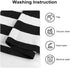 Seavish Black and White Striped Rug, 23.6" x 51.2" Indoor Outdoor Door Mat Welcome Mats for Front Door Layering Rug Front Porch Mat Rug Handmade Woven Rug Runner Farmhouse Rug Washable Throw Rugs