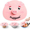 Silicone Microwave Lid - Pig Microwave Plate Cover Premium Bowl Covers for Microwave Cute Pig-Shaped Microwave Cover Food Dishwasher Safe Design