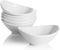 Teocera Porcelain Small Bowls, Dessert Bowls Set - 6 Ounce for Ice Cream, Small Side Dishes, Set of 6, White