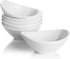 Teocera Porcelain Small Bowls, Dessert Bowls Set - 6 Ounce for Ice Cream, Small Side Dishes, Set of 6, White