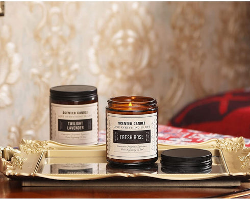 Candles, Scented Candle Gift Set, 2 Pack 14.4 Oz Soy Wax Candle Set, Scented Candles for Home, Lavender & Sandalwood Rose Aromatherapy, Women Gifts for Birthday, Mother's Day, Valentine's Day