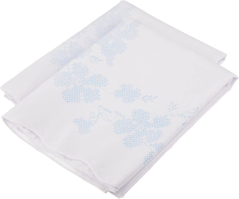 Tobin Stamped Pillowcase Pair for Embroidery, 20 by 30-Inch, Fragrant Floral