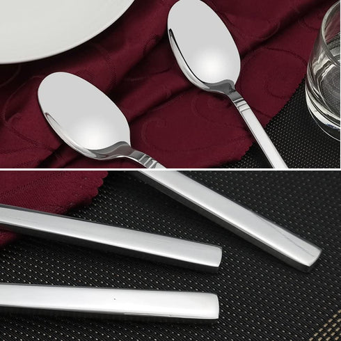 Fiazony Dinner Spoon, 12-Piece Stainless Steel Spoons, 7.79-INCH