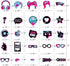 Musical Photo Booth Frame Musical Themed Party Photo Booth Prop for Girls Social Party Favor Masquerade Photo Props Tik Birthday Social Party