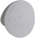 SHACOS Round Placemats Set of 4 Heat Resistant Cotton Rope Braided 12 inch Place Mats for Dining Table Thick Fabric Absorbent Table Mats Trivet (Light Gray, 12 Inch)