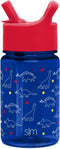 Simple Modern Kids Water Bottle Plastic BPA-Free Tritan Cup with Leak Proof Straw Lid |Reusable and Durable for Toddlers, Boys, Girls | Summit Collection | 12oz, Dinosaurs