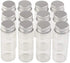 24units 14ml Mini Jars Crafts Glass Bottles with Aluminium Cap Liquid Pill Powder Ornament Bottles Empty Glass Vials Jars (24, 14ml)