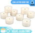 Stonebriar Bulk 96 Pack Unscented Smokeless Long Burning Clear Cup Tea Light Candles with 8 Hour Extended Burn Time
