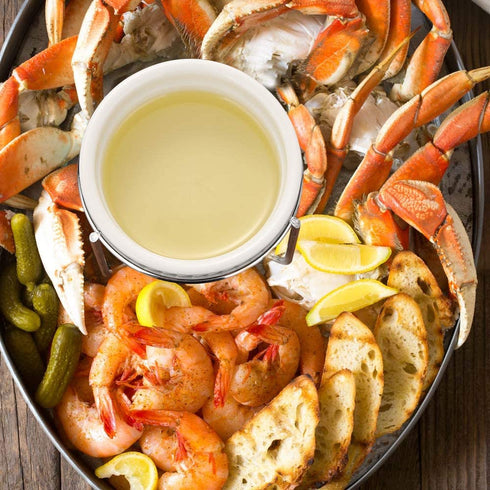 Hiware 4 Pieces Ceramic Butter Warmers with 16 Pieces Tealight Candles Set for Seafood, Fondue - Dishwasher Safe