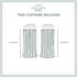 Exclusive Home Curtains Chateau Striped Faux Silk Grommet Top Curtain Panels, 54"x63", Black Pearl, Set of 2