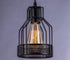 Licperron Pendant Light Fixtures 3-Light, Kitchen Light Fixtures, Edison Metal Caged Vintage Hanging Pendant Fixture for Kitchen Dining Room Bar Hotel, E26 Base