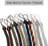 BEL AVENIR Curtain Ropes Tiebacks Tie-Backs, Curtain Handmade Holdbacks with 2 Metal Screw Hooks - White 2 Pack