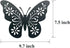 Metal butterfly wall art decor, 9inch set of 3 black Concise Decoration Hanging for living room bedroom bathroom Kitchen Patio Balcony House indoor outdoor, unique gift choice Waiu