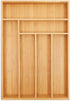 Bamboo Drawer Organizer Tray for Silverware, Utensils, Cutlery, Kitchen (17 x 12 x 2 In)