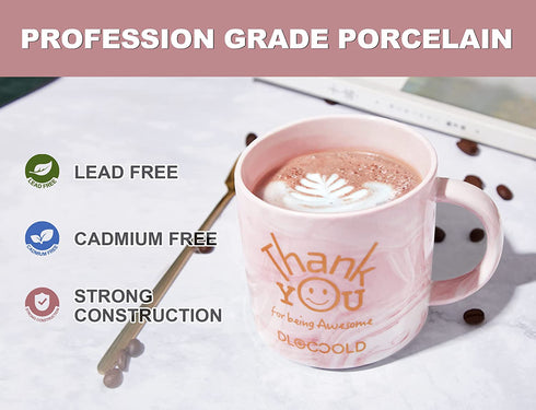 Thank You for Being Awesome, Unique Birthday Gifts Christmax Gift for Women, 12 Oz (Pink)