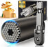 Universal Socket Tool Gift for Men, Super Grip Socket Set Fits Standard 1/4''-3/4'' with Multi-Function Power Drill Adapter, Christmas Stocking Stuffers for Men Him Dad Husband Boyfriend Her (Black*1)