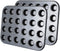 Kingrol 24-Cup Nonstick Mini Cupcake & Muffin Pans, Carbon Steel Baking Pans - 2 Pack