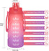 PASER 64oz Water Bottles with Times to Drink, 2 in 1 Lids(Chug and Straw) Tritan Leakproof BPA Free Sports Motivational Water Bottle with Replaceable Handle & Strap(Included Bottle Brush)