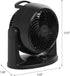 IRIS USA WOOZOO Air Circulator Fan, Vortex Fan, Desk Fan, Portable Fan, 3 Speed Settings, 6 Tilting Head Settings, 74ft Max Air Distance, Large, Black