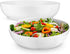 Kook Porcelain Serving Bowls, Wide & Shallow, Dishwasher & Microwave Safe, For Salads, Soups, Pastas and Party Snacks, 9.25 Inch, 72 Oz, White, Set of 2