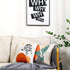 RoomTalks 2PCS Modern Boho Decorative Throw Pillow Covers 18x18 Aesthetic Abstract Art Bed Sofa Couch Square Accent Linen Pillow Cover Cute Plants Contemporary Scatter Cushion Cases, Terracotta