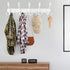 WHITGO Wall Mounted Coat Rack, 2 Packs 15 Hooks Stainless Steel Coat Hook Rail for Coat Hat Towel Purse Robes Entryway Bathroom Closet Room
