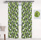 BROSHAN White and Green Curtains for Bedroom 1 Panel, Monstera Palm Leaf Window Curtain, Tropical Curtains &Drapes for Jungle Safari Kids Boys Girls Room Darkening Window Treatments, 78 inches Long