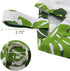 BROSHAN White and Green Curtains for Bedroom 1 Panel, Monstera Palm Leaf Window Curtain, Tropical Curtains &Drapes for Jungle Safari Kids Boys Girls Room Darkening Window Treatments, 78 inches Long