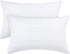 PHF 100% Cotton Waffle Pillowcases Standard Size, 2 Pack Soft Breathable Skin-Friendly Pillow Sham,Decorative Waffle Weave Pillow Case Covers, 20" X 26", No Filling, White