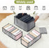 Clothing Organizer?2pcs Wardrobe Drawer T-Shirt Pants Organizer 7 Grids Foldable Washable Closet Organizers and Storage Stacking Separation Bags