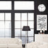 SHARP Wall Clock Silver/Chrome, Silent Non Ticking 12 Inch Quality Quartz Battery Operated Round Easy to Read Home/Kitchen/Office/Classroom/School Clocks, Sweep Movement