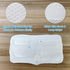 Fushing 7Pcs Steam Mop Pads, Washable Microfiber Cleaning Steamer Replacement Pads for Shark Steam & Spray Mop S3101 S3251 SK460 SK410 S3101n2 S3250 SK435CO SK140 SK141,White