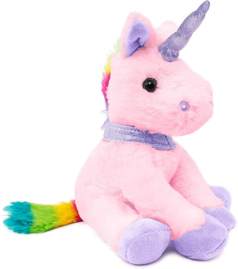 BRUBAKER Plush Unicorn - 8.3 Inches - Cuddly Plush Soft Toy - Stuffed Animal - Pink