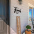2 Pieces Infinity Metal Heart Wall Decor Black Love Sign Wall Art Geometric Wall Decor Cutout Metal Family Wall Signs for Home Garden Office Indoor Outdoor Decorations
