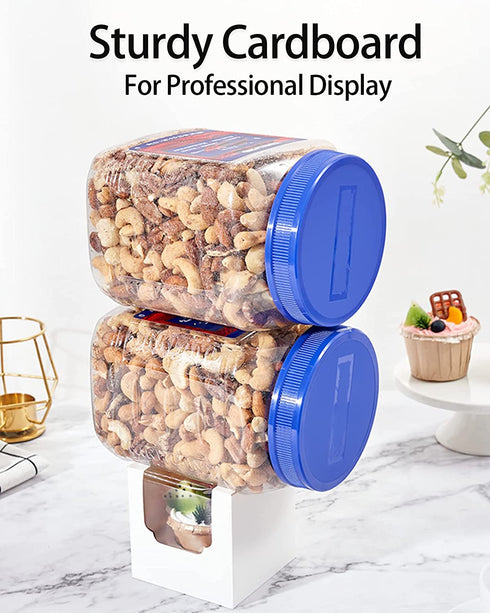 Happyhiram Cupcake Boxes Individual 50Pcs White, Auto Assembly Single Cupcake Containers Cardboard with Inserts and Window for Easter Bakery Treat Boxes Cupcake Holder and Carrier Togo Muffin Boxes