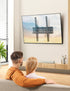PERLESMITH Tilting TV Wall Mount Bracket Low Profile for Most 23-55 inch LED LCD OLED, Plasma Flat Screen TVs with VESA 400x400mm Weight up to 115lbs