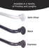 Eclipse EC Wrap Around Window Curtain Rod, 48-86", Black