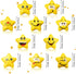 30 Pieces Star Stress Balls Stress Relief Smile Ball Yellow Mini Foam Smile Face Stress Balls Pressure Relief Toys for Student Prizes School Carnival Reward Party Bag Fillers
