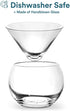 Caviar Dish, by Kook, Glass, Drinks Holder Chiller, Liquor, Martinis, Cocktails, Dish 5 oz, Bowl 15oz