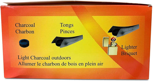 Quicklight Charcoal by Sunlight - Coal for Incense Burner - Box of 10 Rolls - 10 Charcoal Disks per Roll- 100 Tablet Total (33mm)