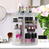 Sorbus Rotating Makeup Organizer, 360° Rotating Adjustable Carousel Storage for Cosmetics, Toiletries, and More €” Great for Vanity, Bathroom, Bedroom, Closet, Kitchen (Clear)