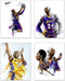 Kobe Bryant Watercolor Wall Art Decor Prints - Set Of 4 (8x10) Inch Poster Photos