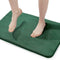 Walensee Extra Thick Memory Foam Bath Rug (17x24 Hunter Green) Non Slip Absorbent Super Cozy Velvet Bathroom Mat, Luxury Soft Plush Small Carpet for Bath Room Shower Floor Tub, Machine Wash Dry