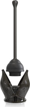 YANXUS Toilet Plunger with Holder, Efficient Plungers for Bathroom, Hideaway Toilet Plunger Heavy Duty, Drip-Free Toilet Bowl Plunger with Cover