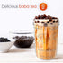 Reusable Wide Mouth Smoothie Cups Boba Tea Cups Bubble Tea Cups with Lids and Silver Straws Ball Mason Jars Glass Cups (2-pack, 16 oz mason jars) Brand Capsule Classic
