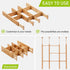 Bamboo Drawer Dividers for Clothes With 8 Inserts, Drawer Dividers Kitchen Utensils(16-20IN) Adjustable Expandable Deep Spring Loaded Separators Organizer for Office Silverware Dressers and Bathroom 4 Pack